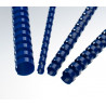 Anneaux plastiques 21 Boucles 22 mm Bleu - boite de 100