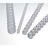 Anneaux plastiques 21 Boucles 8 mm Blanc