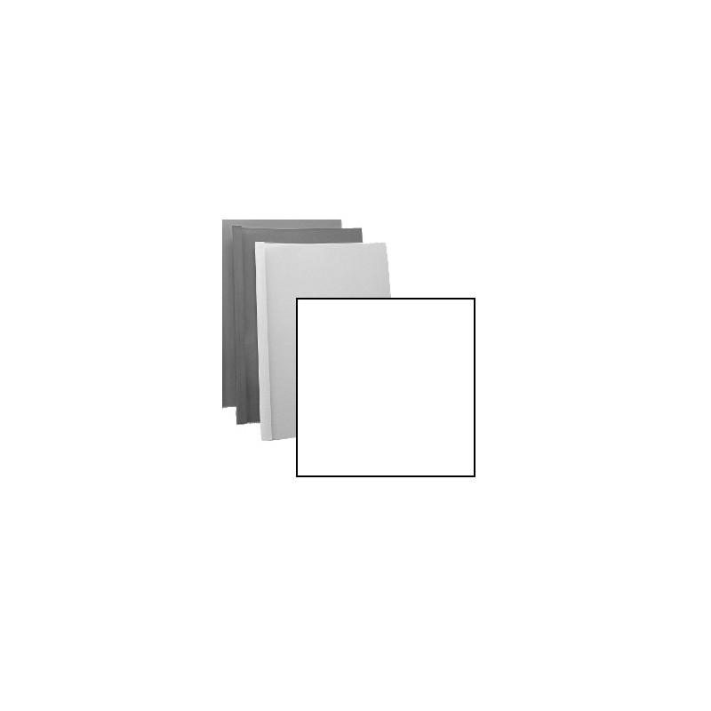 Couverture d'emboitage BLANC MAT - Bristol - Non rainée, à la française