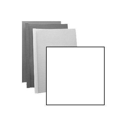 Couverture d'emboitage BLANC MAT - Bristol - Non rainée, à la française