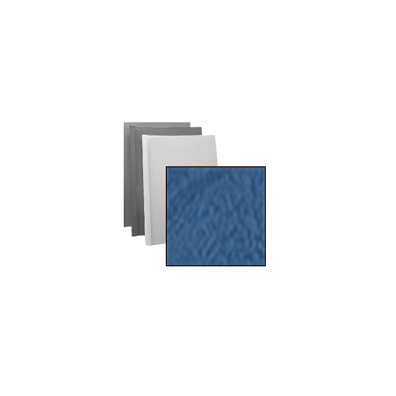 Couverture BLEU DE FRANCE - Grain Cuir - Rainée, à la Française
