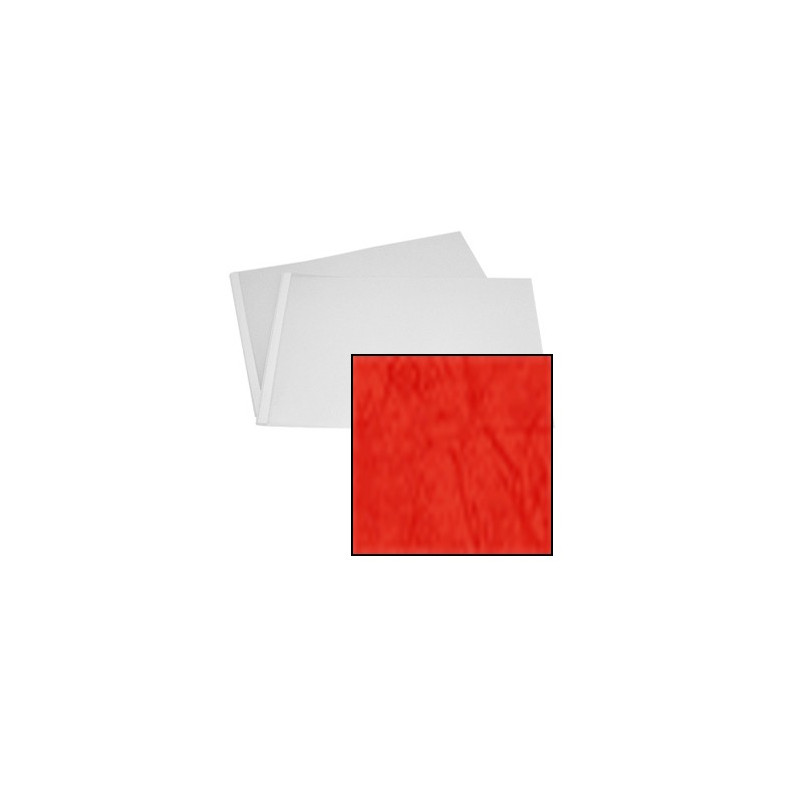 Couverture ROUGE TURC - Grain Cuir - Rainée, à l'Italienne
