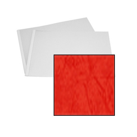 Couverture ROUGE TURC - Grain Cuir - Rainée, à l'Italienne