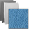 Couverture d'emboitage BLEU HORIZON  Grain Cuir  Rainée, à la Française