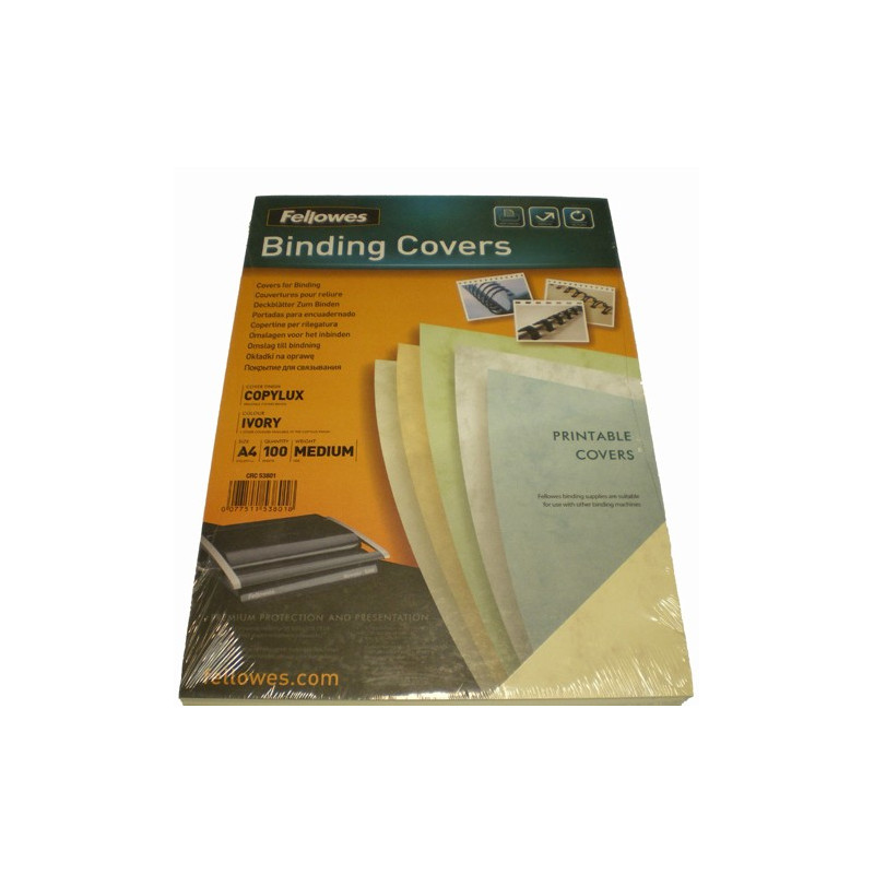 Dos de couvertures A4 Copylux 160g - IVOIRE