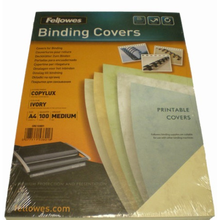Dos de couvertures A4 Copylux 160g - IVOIRE