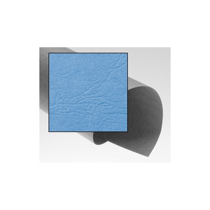 Dos de couvertures A4 Grain Cuir 250g - BLEU HORIZON