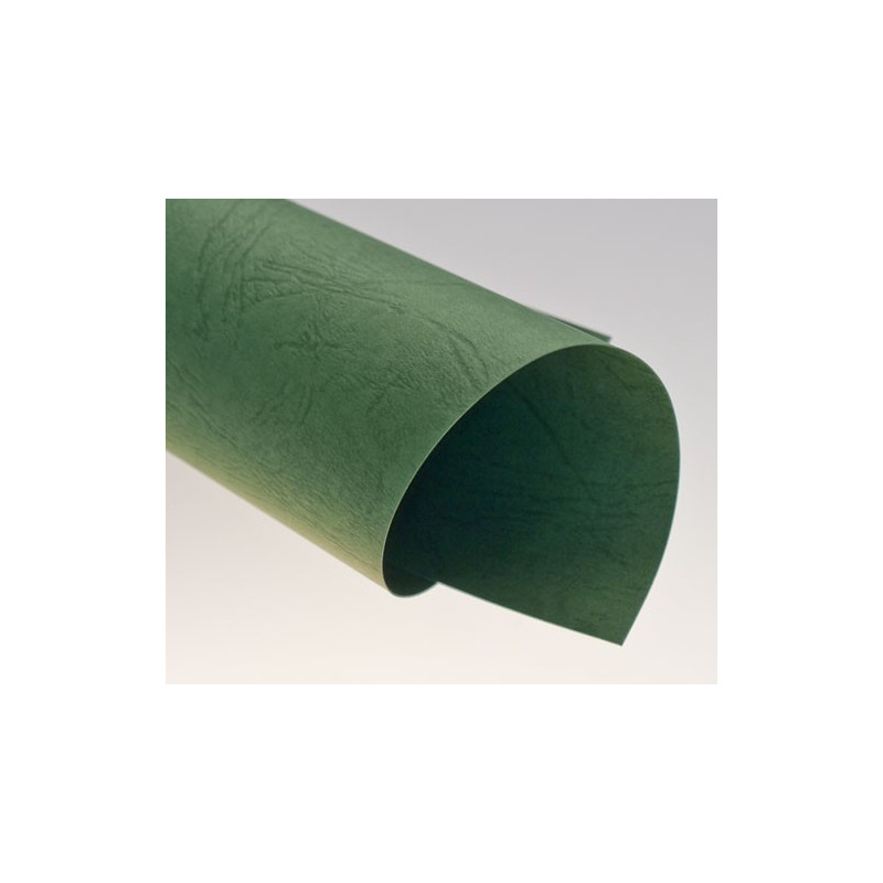 Dos de couvertures A4 Grain Cuir 250g - VERT FONCE
