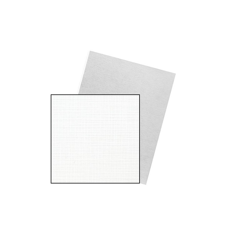 Dos de couvertures A4 Linen 250g - BLANC