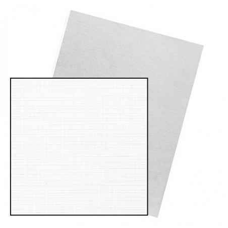 Dos de couvertures A4 Linen 250g - BLANC