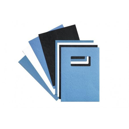 Dos et couvertures à fenêtre A4 Grain Cuir 270g -