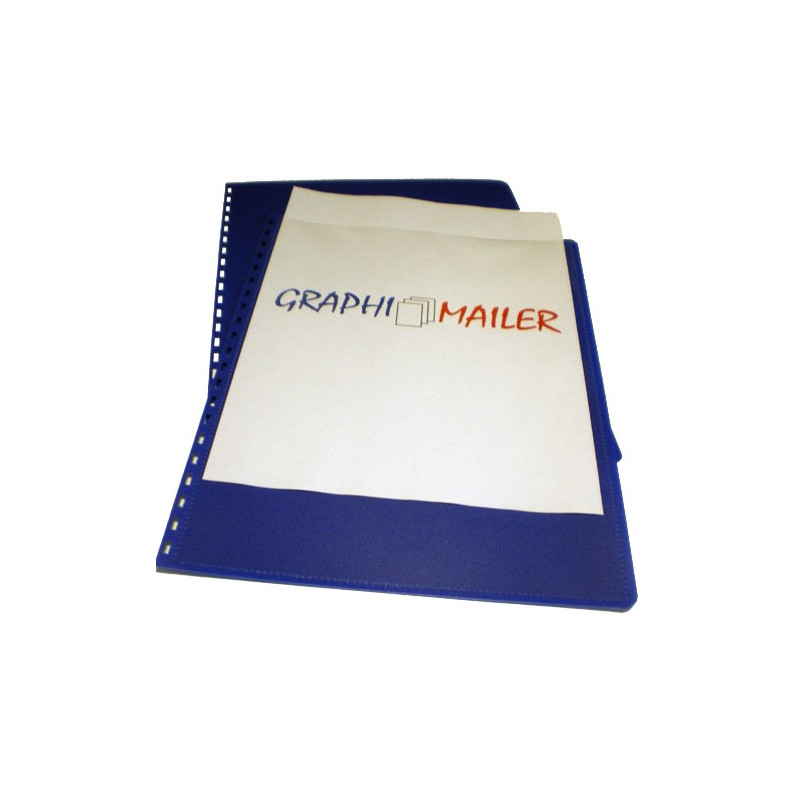 Dos et couvertures personnalisables - Pré-perforés - BLEU