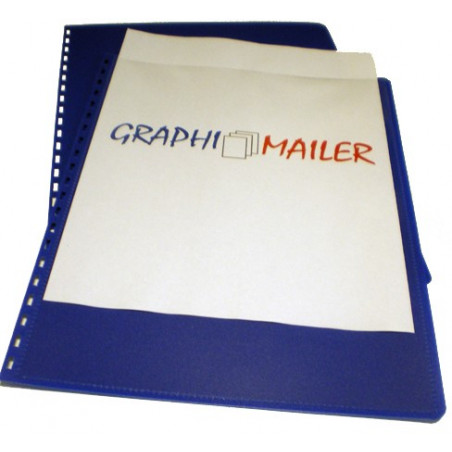 Dos et couvertures personnalisables - Pré-perforés - BLEU