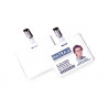 Badge de sécurité 90x60mm - BLANC