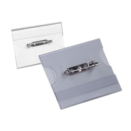 Badge PVC avec épingle - 30x60mm