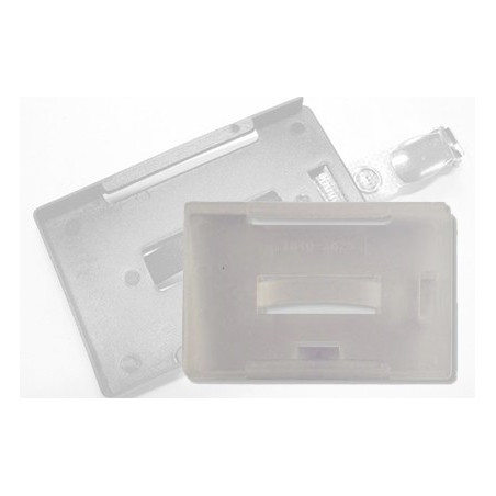 Porte-badge rigide pour carte, avec clip