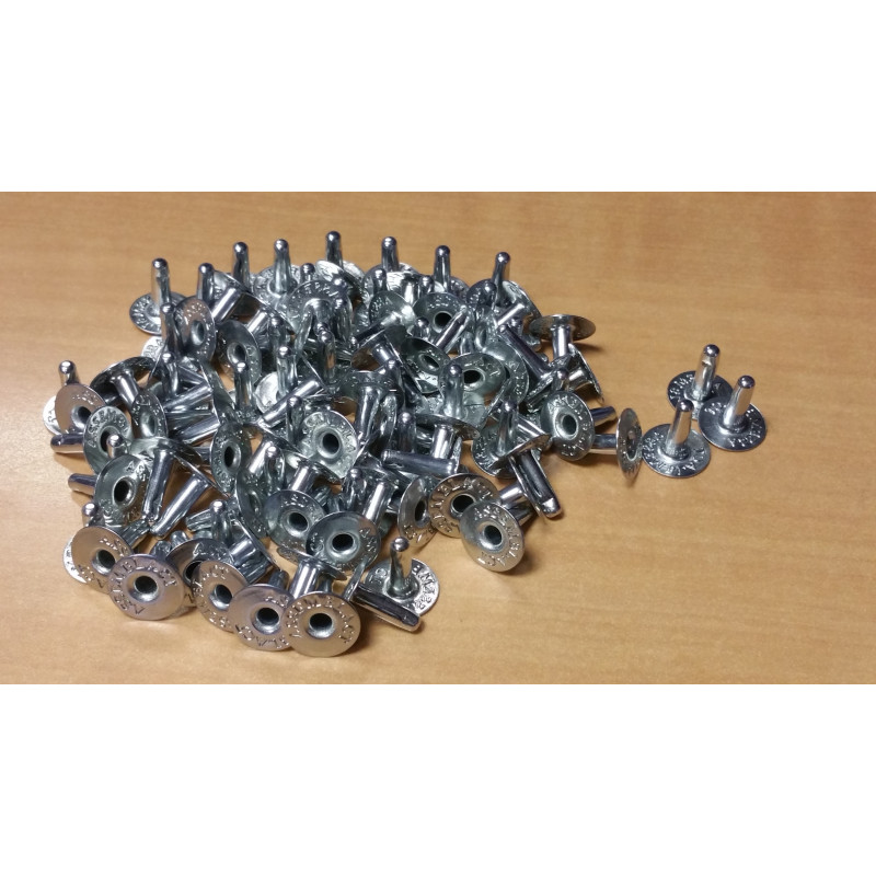 Rivets mâles 19mm (reliure jusqu'à 185pages)  Conditionnement par 100.