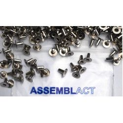 Rivets mâles 19mm (reliure jusqu'à 185pages)  Conditionnement par 100.