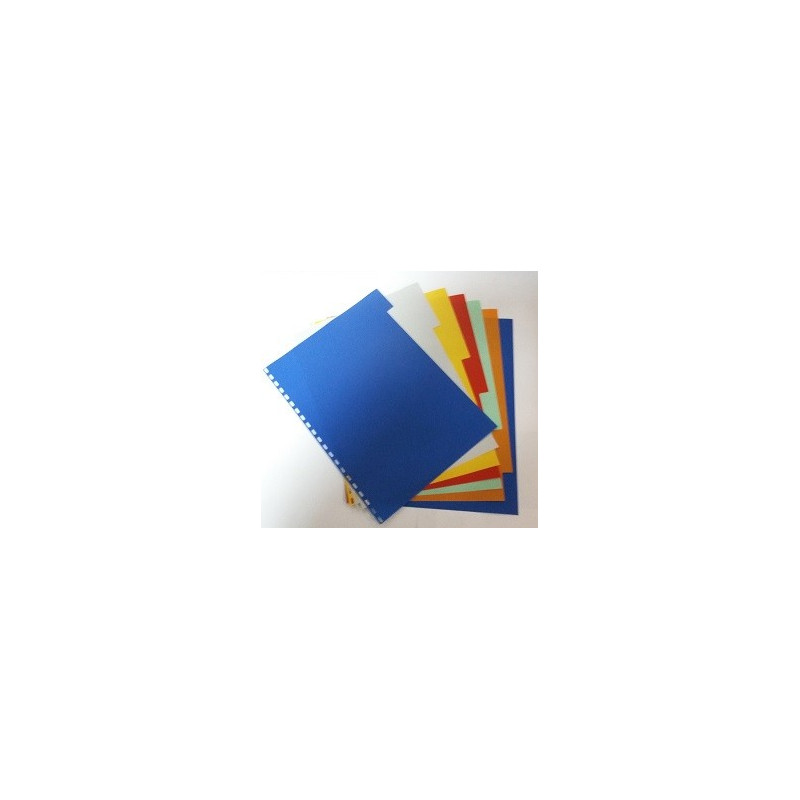 Intercalaires couleurs 7 positions - perfo. 21 trous