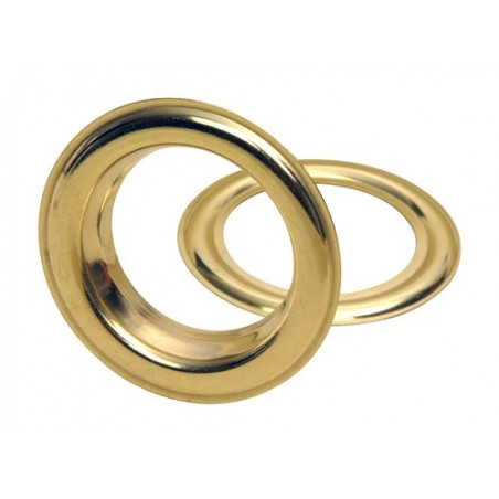 Oeillets 8mm, en laiton  Boite de 1000  Pour oeilleteuse 203262