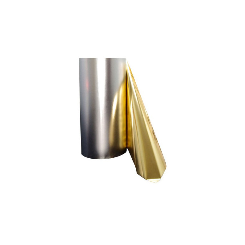 Lot de 2 rouleaux de film Luxefoil argenté métallisé (320*120mm)