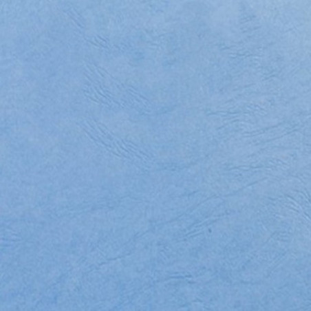 Couverture d'emboitage BLEU PORCELAINE Grain Cuir  Non rainée, à la Française