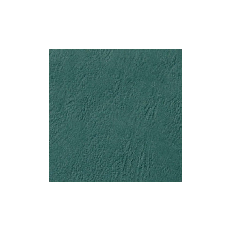 Couverture d'emboitage VERT CHASSE Grain Cuir Non rainée, à la Française