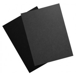 Couverture d'emboitage GRIS FONCE - Grain Cuir - Non rainée, à l'Italienne