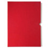 Couverture d'emboitage ROUGE VIF - Grain Cuir - Non rainée, à l'Italienne