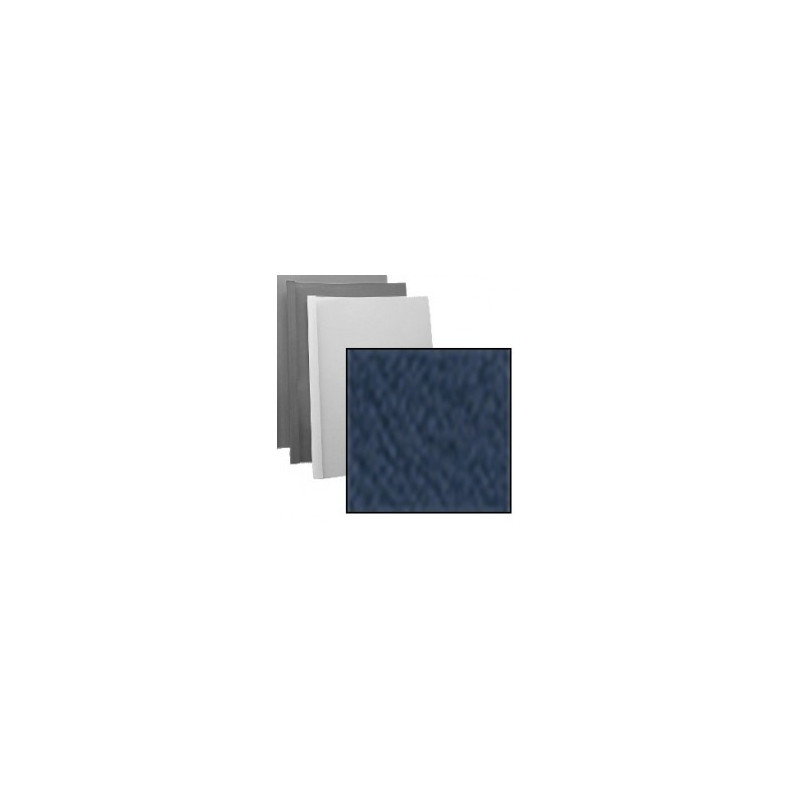 Couverture d'emboitage BLEU MARINE - Grain Cuir - Non rainée, à l'Italienne