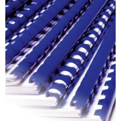 Anneaux plastiques 21 boucles 4.5 mm Noir