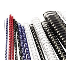 Anneaux plastiques 21 Boucles 8 mm Blanc