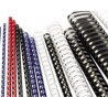 Anneaux plastiques 21 Boucles 8 mm Blanc