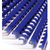 Anneaux plastiques 21 Boucles 8 mm Blanc