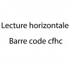 Lecture horizontale Barre code cfhc