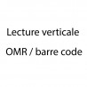 Lecture verticale OMR / barre code