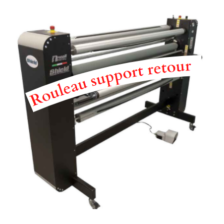 Rouleau support retour pour Laminateur à froid SHIELD 1650