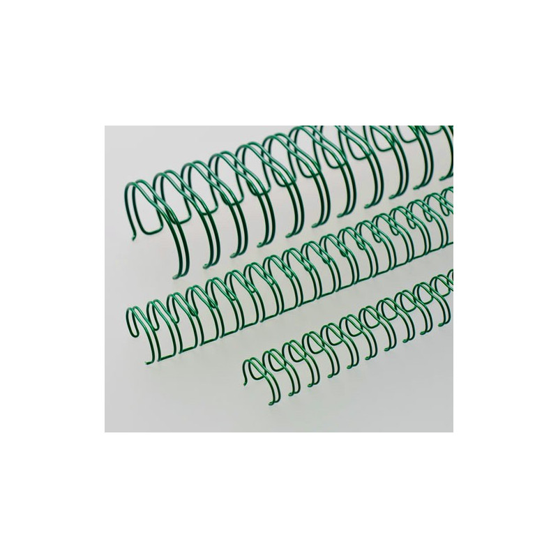 Anneaux métalliques 23 boucles 25.4 mm - VERT