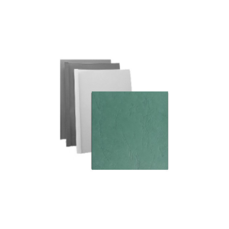 Couverture d'emboitage VERT - Grain Cuir - Non rainée, à la Française