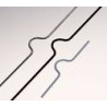 Crochets calendriers 105mm Argent Mat - Forme 2