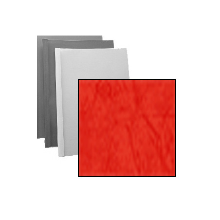 Couverture d'emboitage ROUGE - Grain Cuir - Non rainée, à l'Italienne