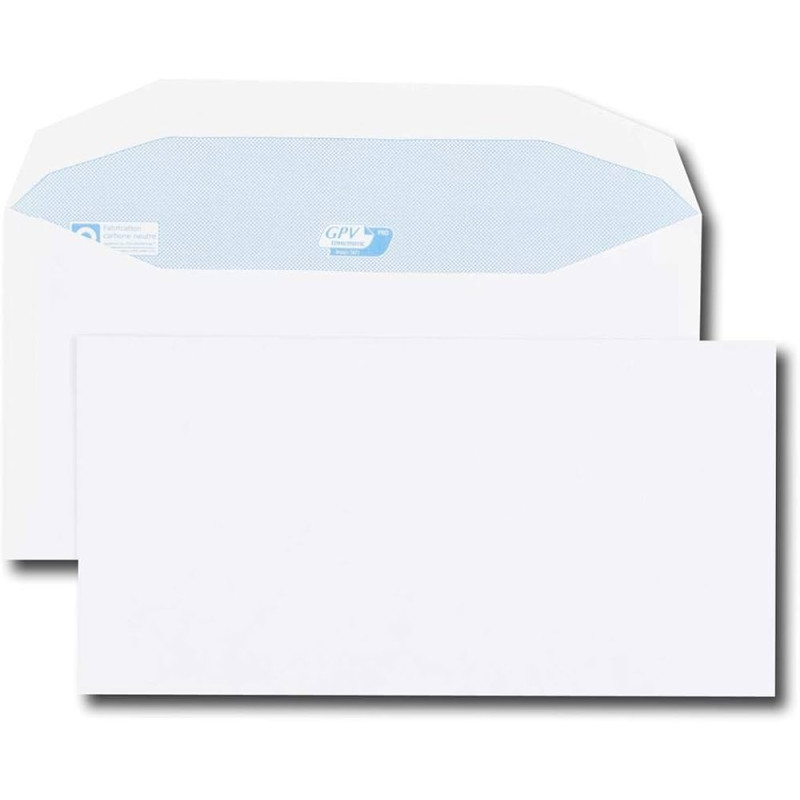Enveloppes mécanisables 115 x 225 - sans fenêtre