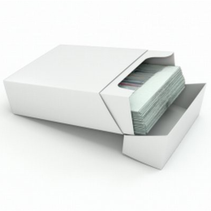 Boîte cartes de visite Blanc Kraft - Carton de 250 boîtes