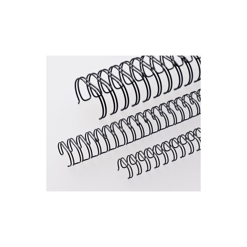 Anneaux métalliques 23 boucles 11.0 mm - NOIR