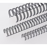 Anneaux métalliques 23 boucles 11.0 mm - NOIR