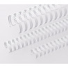 Anneaux métalliques 23 boucles 28.5 mm - BLANC