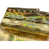 Film spécial système FOIL - Finition 3D "VAGUE" JAUNE LAIZE 445 mm