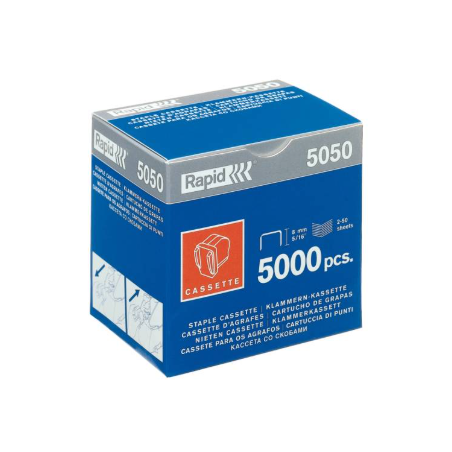 Agrafes R5050 cassette de 5.000 agrafes pour agrafeuse R505 RAPID