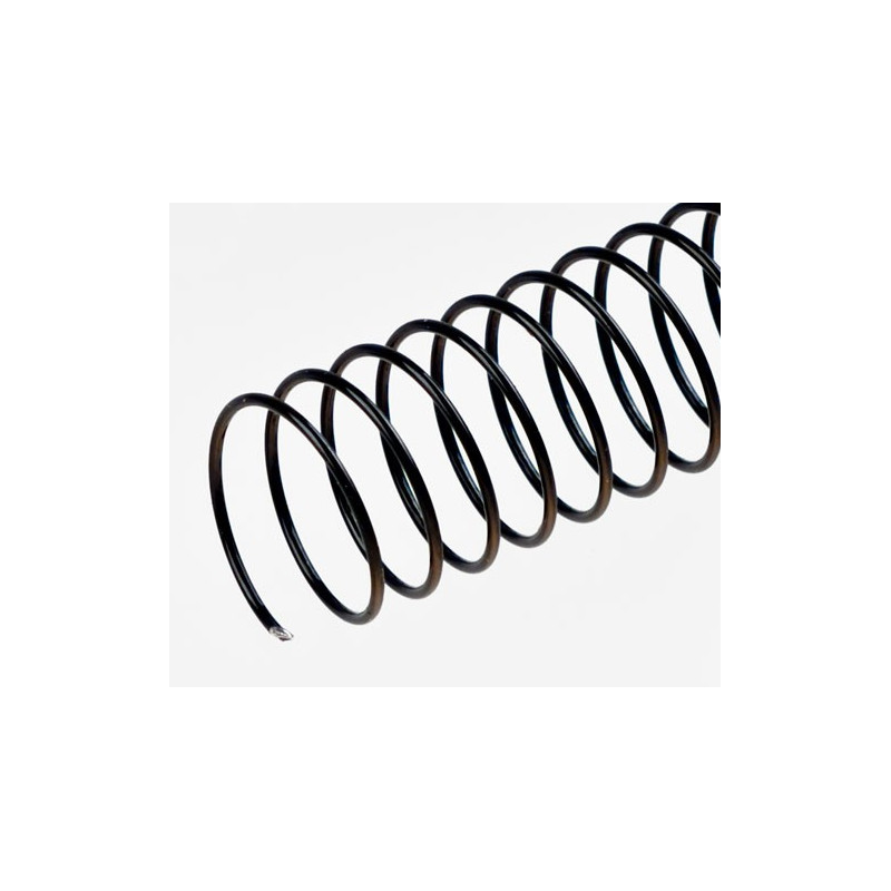 Spirales métalliques hélicoïdales A4 Pas 5mm / Ø 34mm - NOIR