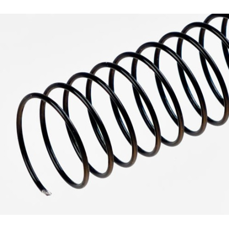 Spirales métalliques hélicoïdales A4 Pas 5mm / Ø 34mm - NOIR